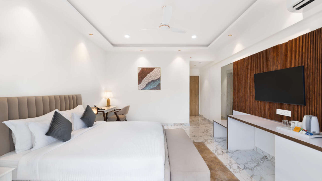 Contemporary bathroom interior at White Wharf
